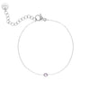 Bracelet de naissance en pierres précieuses rondes