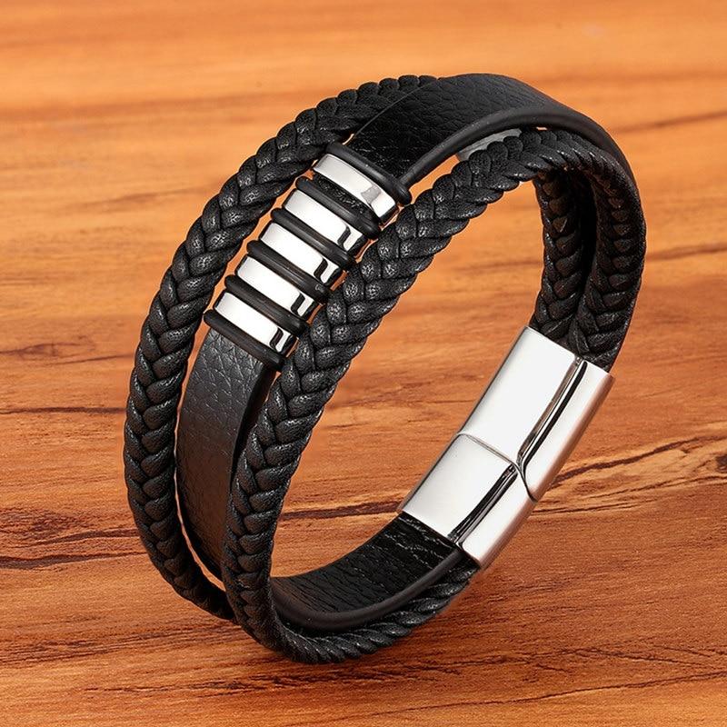 Bracelet en Cuir pour Hommes - Élégance & Style Intemporels