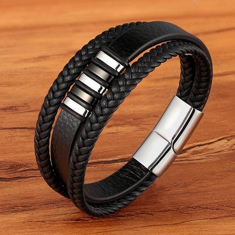 Bracelet en Cuir pour Hommes - Élégance & Style Intemporels
