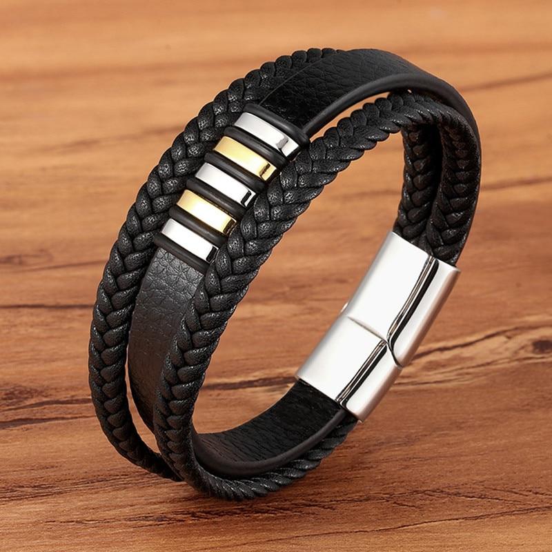 Bracelet en Cuir pour Hommes - Élégance & Style Intemporels