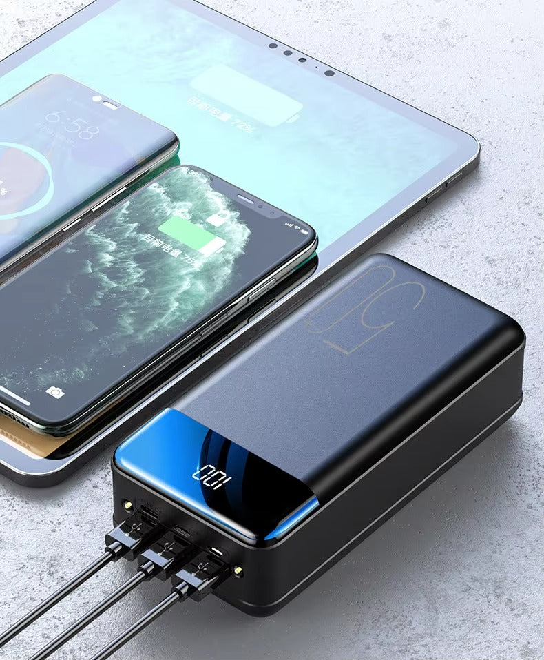 Batterie Externe 50.000mAh - Charge Rapide pour Téléphones & Tablettes