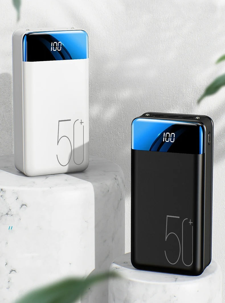 Batterie Externe 50.000mAh - Charge Rapide pour Téléphones & Tablettes