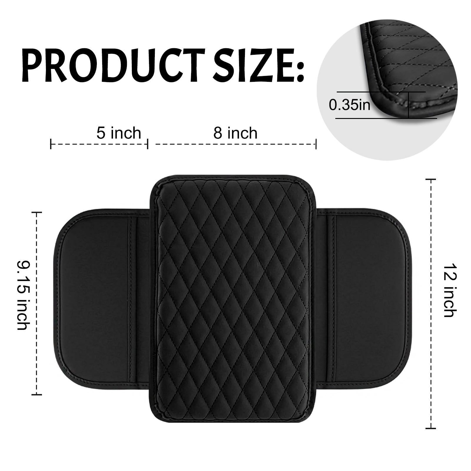 Tapis de bras en PU cuir pour voiture